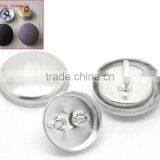 300Sets Aluminum Tone Shank Wire Back Cover Metal Buttons thumbnail-1