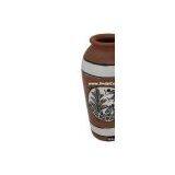 Terracotta Vase Hand Made Warli Painted Decorative Art thumbnail-1