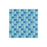 Round Blue Crystal Glass Mosaic Tile, Cushion Look Bathroom Mosaic Floor Tiles