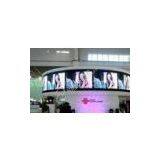 IP31 P10mm Indoor Curved LED Display Advertising , Lightweight