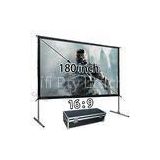 Home Outdoor Fast Fold Projection Screen 180inch , Collapsible Projection Screen Portable