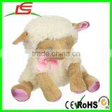 Hot Sell Little Pink Satin Feet Baby Lamb Plush Toy thumbnail-1