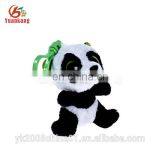 promotion gifts OEM custom made stuffed plush panda keychains with music sound