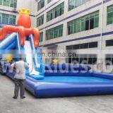 Octopus Water Slide Inflatable With Pool