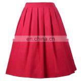 Grace Karin Women's Vintage Retro Pleated Red Cotton Summer Skirt 7 Patterns CL010401-7 thumbnail-1