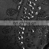 Womens's Black Colour Lycra(Stretchable) Black Stone Embroidery Work Beautiful Rick Looking Burkha thumbnail-4