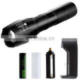 1000lm Bright Light XML T6 Outdoor Wild Hunt Working LED Professional Hike Metal Flashlight thumbnail-2