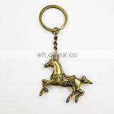 horse metal 3D animal keychain