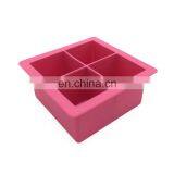 Practical Silicone Ice Cube Box and Mold With Square Shape and 4 Plaid for Cake in Summer thumbnail-2