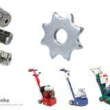 Concrete Scarifier Parts & Accessories, Scarifiers & Planers Parts, 5/6 Teeth Concrete Milling Cutters Miller , Tungsten Carbide Scarifier Blades Fails thumbnail-5