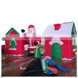 Kids Funny Blow Up Santa Claus figure, Portable Inflatable Santa House For Christmas decoration