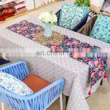 High Quality Wedding Rose Flower Printed Pattern Table Runners Digital Print Table Runner for Weddings Party thumbnail-2
