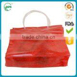 New Design With Professional Transparent PVC Beach Bags With Plastic Tube Handle With High Quality thumbnail-3