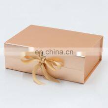 Personalized Paperboard Rose Gold Gift Boxes Packaging With Magnetic Lid thumbnail-5