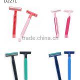 Rubber Handle Twin Blade Man Disposable Shaving Razor thumbnail-3