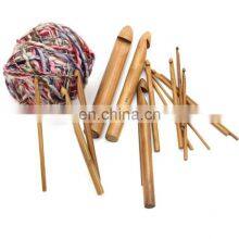 High Quality Home Knitting Tools Accessories Handle Hook Bamboo Crochet Hook thumbnail-4
