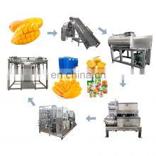 Automatic raw fruit jam processing machine mango pulp line