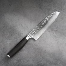 Santoku Knife 7 inch VG10 Damascus Steel Chef knife with Pakkawood Handle Kitchen Knives