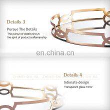 Decorative Mirrored Decor Gold Serve Mirror Tray Of Mirrors For Wed Chocolate Jewelry Perfume thumbnail-4