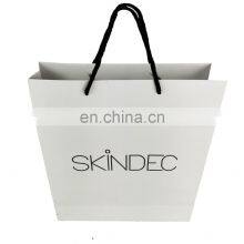 Eco-friendly Custom White Kraft Thanksgiving Gift Paper Packaging Shipping Bags for Shoes & Clothing With Ribbon Handle thumbnail-5