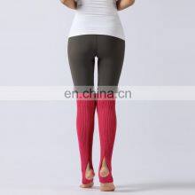 Hot Sale 55CM Knitted Children Adult Yoga Anti Slip Dance Leg Warmer Long Socks Step Over The Knee Pile Socks Yoga Socks thumbnail-5