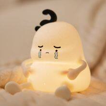 EGOGO Custom Cute Chubby Silicone Lamp Timing Switch Mobile Phone Holder Kids Led Lamp Bedroom Sleep Night Light thumbnail-2