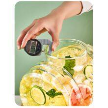 Premium Stylish Large-Capacity Glass Juice Can Dispenser - Big Jar w/ Integrated Spigot & Wooden Base, Great for Home Parties & Daily Use thumbnail-3