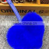 2016 Latest Cute Heart Pendant Fashion Girls Bag Phone Carkey Ornaments Leather Keychain thumbnail-2