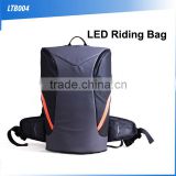 (160434) OEM Multi-funtional waterproof nylon travelling/gym/bike riding led light sport bag