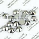 Non Hot Fix Crystal Stones, Non Hot Fix Strass, Hematite Flat Back Stone for Nail Art