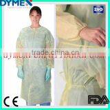 Waterproof Plastic Polypropylene Disposable Isolation Gown thumbnail-2