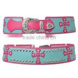 Wholesale Women's Rhinestone Studs Cross Belts thumbnail-1