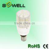 110/230V 3W 30*70mm 2700-3000K/6500-7000K CE/RoHS Glass Cover LED Corn Light Bulbs thumbnail-1