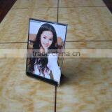 L Shape Acrylic Photo Frame in Clear Color thumbnail-1
