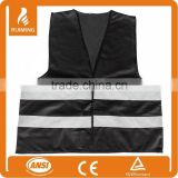 CE EN ISO 20471 black safety vest