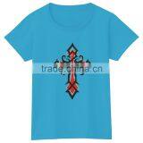Customize Design Cross Glitter Motif OEM Service Supply Type Women Tshirt thumbnail-6
