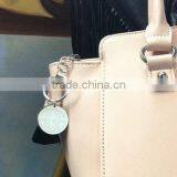 Personalized Engraved Monogram Stainless Steel Tassel Keychain thumbnail-2