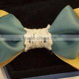 Kids Hair Ribbon Bows Customized Lace Material Ribbon Hair Bow For Girls thumbnail-6