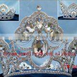 Wholesale Rhinestone Flower Pageant Crown thumbnail-1