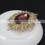 Generous Oval Bulk Crystal Sun Flower Rhinestone Brooch/handmade Rhinestone Brooch thumbnail-3