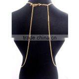 2016 Factory Wholesale Metal Body Chain With Green Stone thumbnail-3