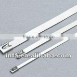 naked staniess steel cable ties pvc self-locking metal ties