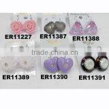 Bulk Wholesale Resin Flower Clip on Earrings Wholesale Earrings thumbnail-1