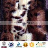 Animal Printed pv Plush Bedding Fabric Skin Print Brushed Home Textile Fabric for Blanket