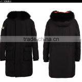 Wholesale Mens Black Yellow Winter Goose Down Jacket thumbnail-3