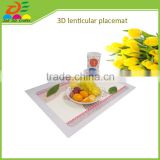 Plastic Material and PP Plastic Type 3D lenticular placemat