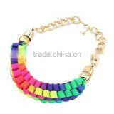 2015 Factory New Products Handmade Fabric Necklace