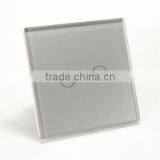 Hot Sell Cheaper Tempered Glass 2 Gang 1 Way Touch Light Switch thumbnail-5
