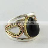 Lovely Black Onyx !! Bezel Setting 925 Sterling Silver Ring, Silver Jewelry Wholesale, 925 Sterling Silver Jewelry thumbnail-1