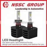 NEWEST LED Driver Inside 40W 3300 Lumens Automotive H13 H8 LED headlight fanless Copper belt heat sink led headlight